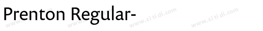 Prenton Regular字体转换 Prenton Regular字体转换